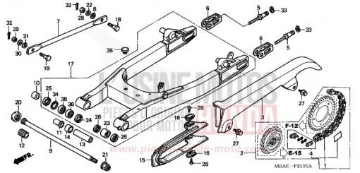 BRAS OSCILLANT VT750C21 de 2001